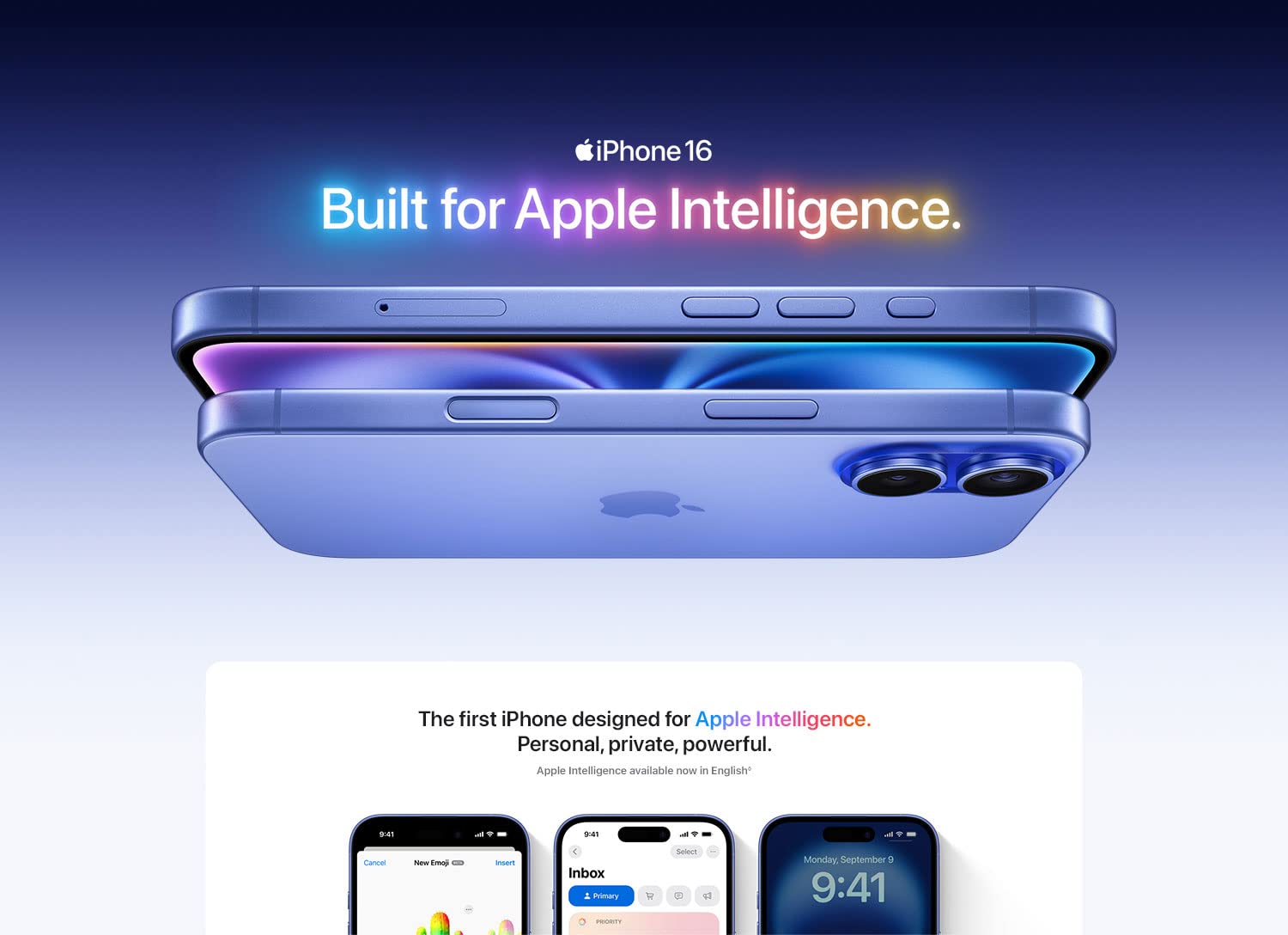 iphone 16 128 gb: 5g mobile phone with camera control, a18 chip and a big boost in battery life. works with airpods; teal